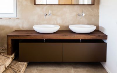 Arredo bagno di design in legno