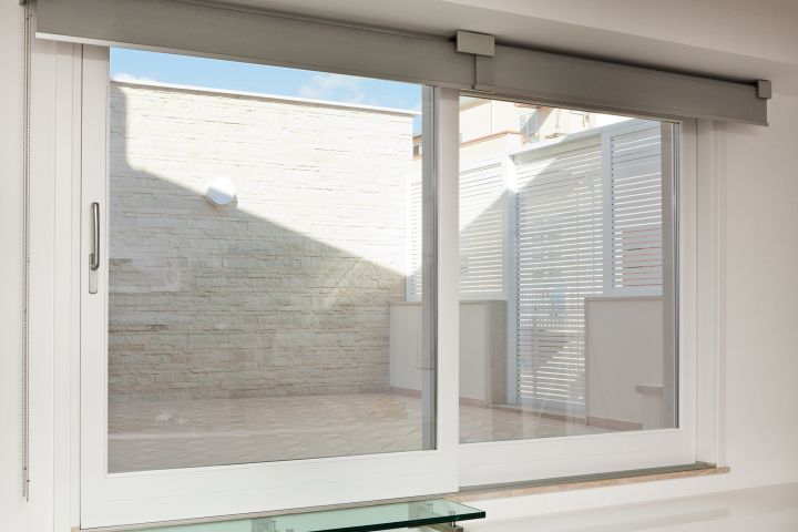 vetrata in legno allumino - casa privata Ragusa